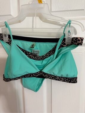 FOX  bikini - Mint Green Bikini with fox Trim - Women's Intimates, XL